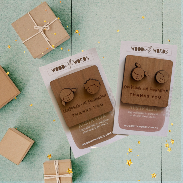 Timber Stud Earrings